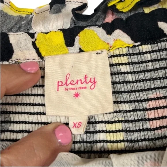 Anthropologie PLENTY BY TRACY REESE Dress In Smocked Black Floral XS - Picture 5 of 7